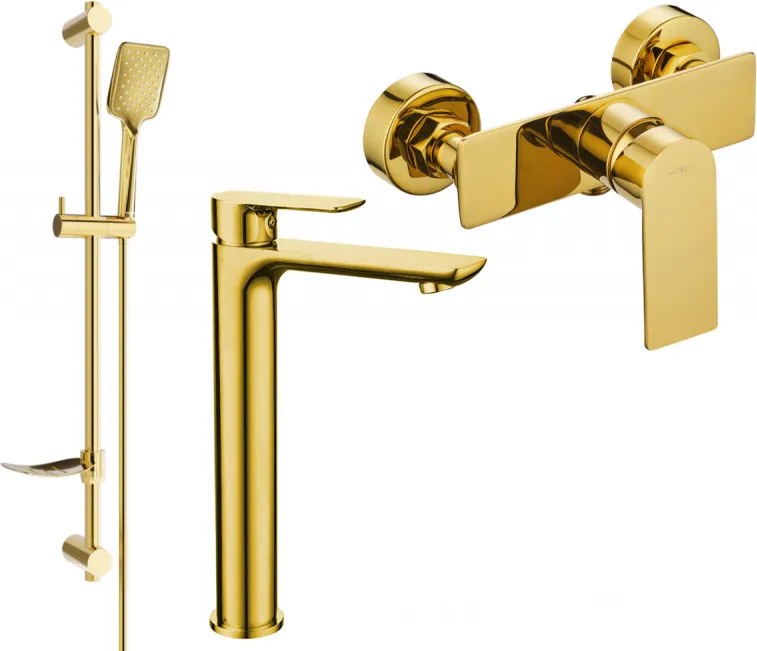 Mexen Alfa DF62 douche set, goud - 745714DF62-50