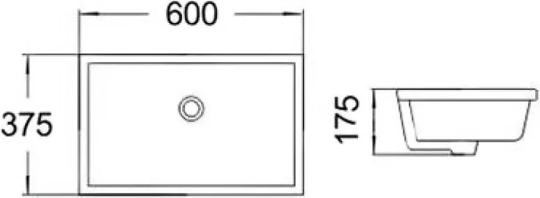 Mexen Venus onderbouw wastafel 60 x 37 cm, wit - 25416000
