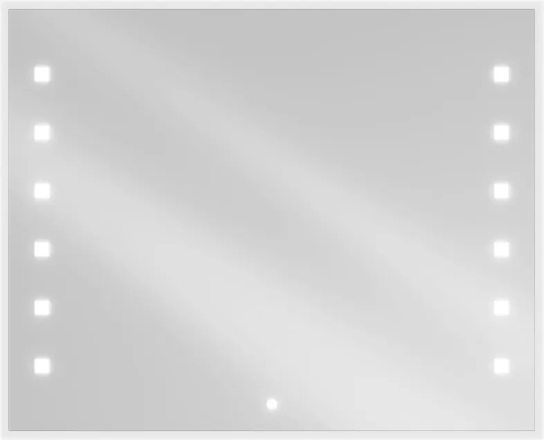 Mexen Ner verlichte badkamer spiegel 100 x 80 cm, LED 6000K, anti-condens - 9809-100-080-611-00