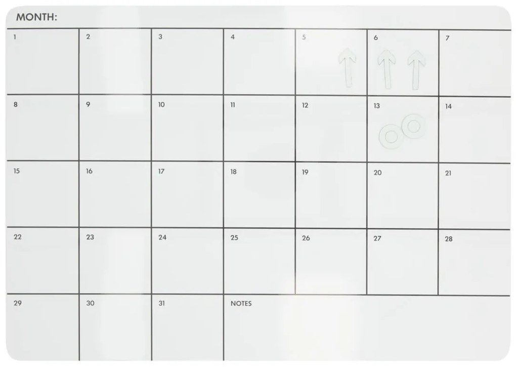 HEMA Whiteboard 28x39 Maandplanner