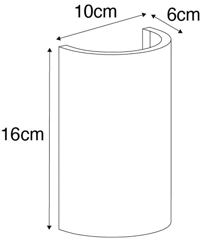 Moderne wandlamp wit incl. Wifi G9 - Colja Novo