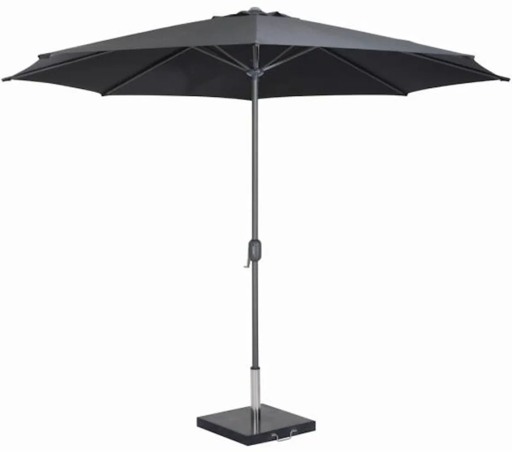 Parasol Salou zwart Ã˜ 300 cm x 250 cm Waarom is een a href=https://www.bol.com/nl/i//N/13027/ target=_blank"parasol/a onmisbaar in de tuin