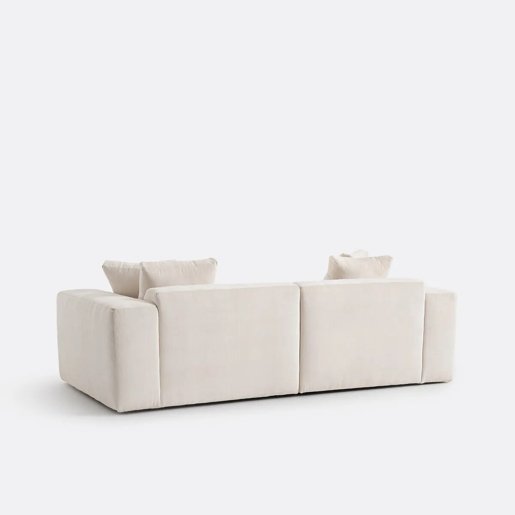 3-zitsbank van fijn ribfluweel, LIORA