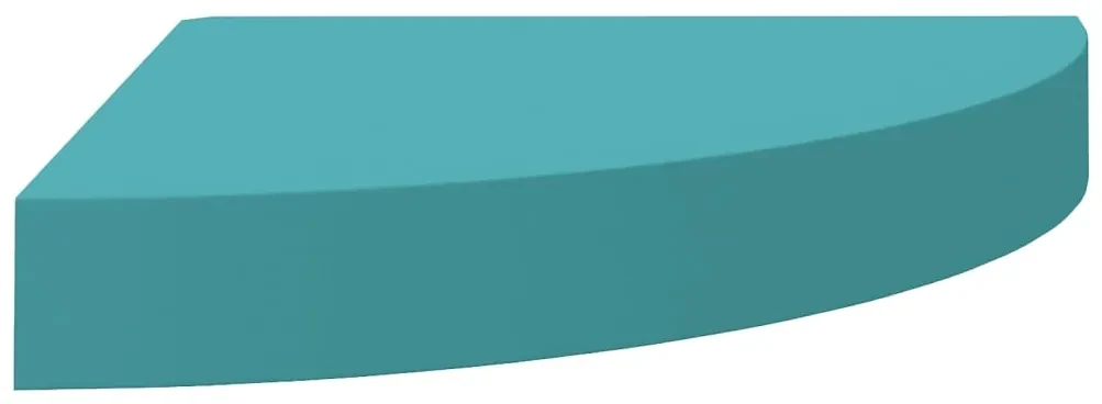 vidaXL Hoekwandschap 35x35x3,8 cm MDF blauw