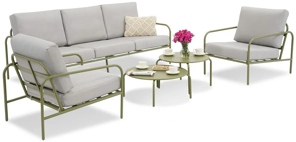 Imperia Garden Point metalen tuinmeubelen groen