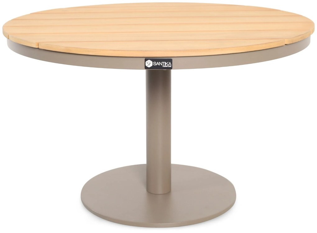 Loungeset tuin 6 personen Aluminium Taupe Santika Furniture Santika