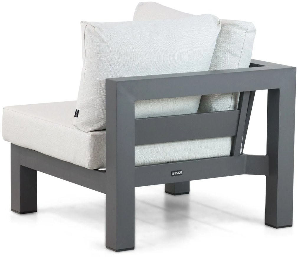 Hoek loungeset 5 personen Aluminium Grijs Lifestyle Garden Furniture Luca