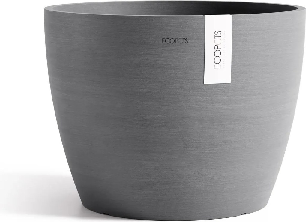 Ecopots bloempot Stockholm 45 - Rond - Grey -Ø45 x H34,2 cm