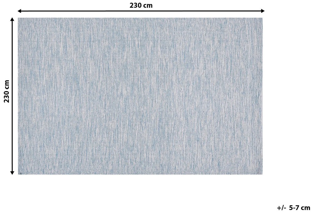 Vloerkleed lichtblauw 160 x 230 cm DERINCE Beliani