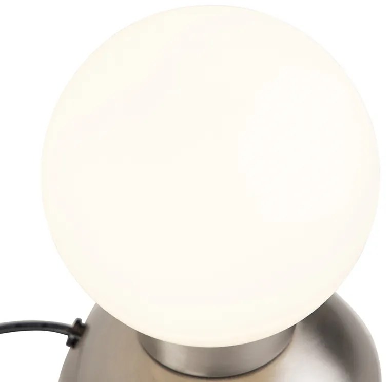 Design tafellamp staal dimbaar incl. LED - Majestic Modern rond Binnenverlichting Lamp