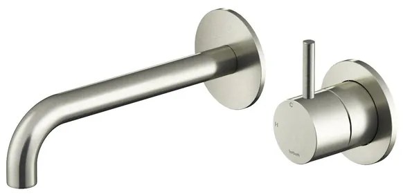 Hotbath Archie afbouwdeel inbouw wastafelmengkraan 18cm RVS AR105EXT18IX