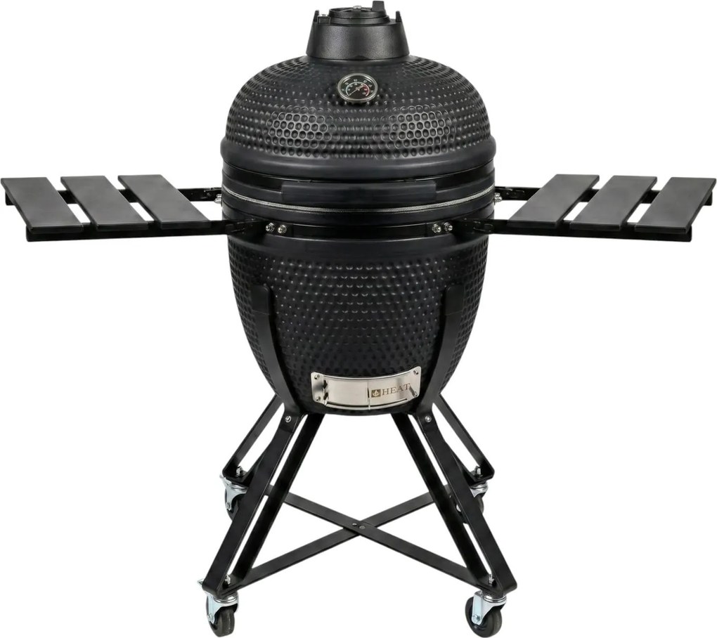 HEAT Premium Kamado Barbecue Fyregg 18 Inch - Zwart - Compleet