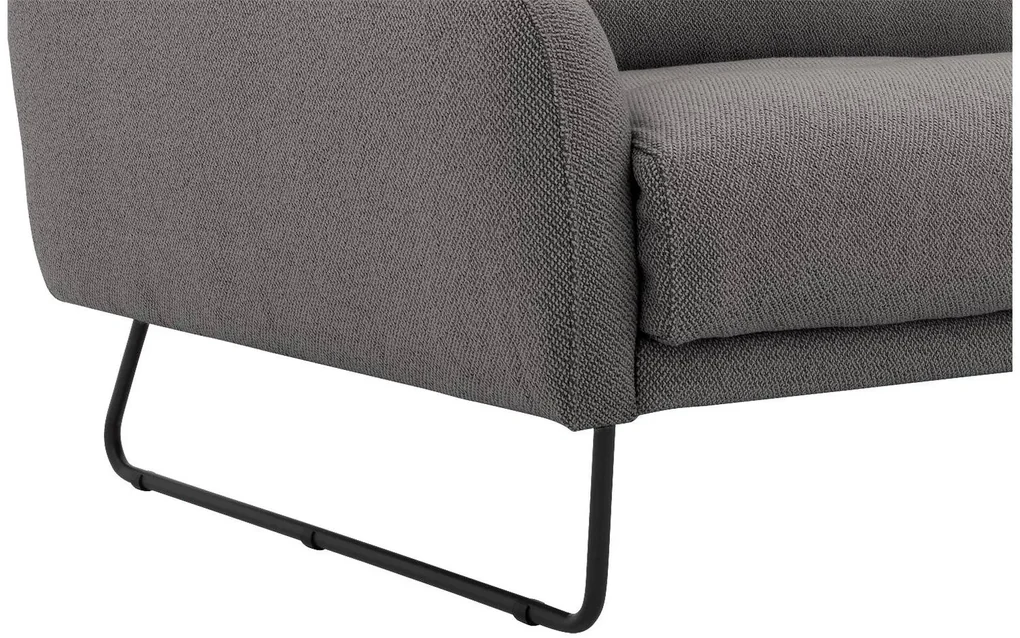 Goossens Excellent Bank Gs-2105 grijs, stof, 3-zits, elegant chic