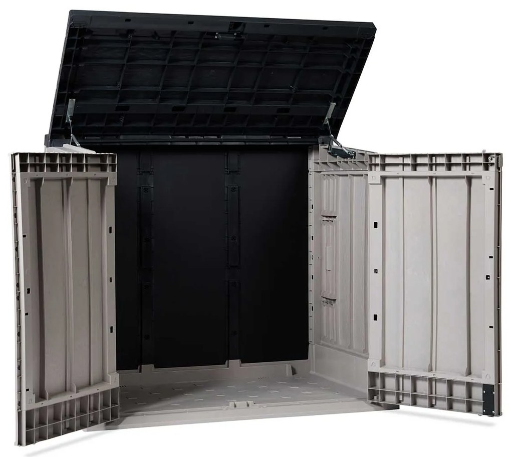 Toomax Stora way opbergbox plus XL 1270 liter - taupe donker grijs