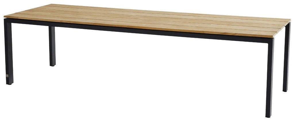 Taste by 4 Seasons Rhodos tuinset met Goa tuintafel teak blad 280 x 95 cm SALE Tuinset   houtkleur weerbestendig