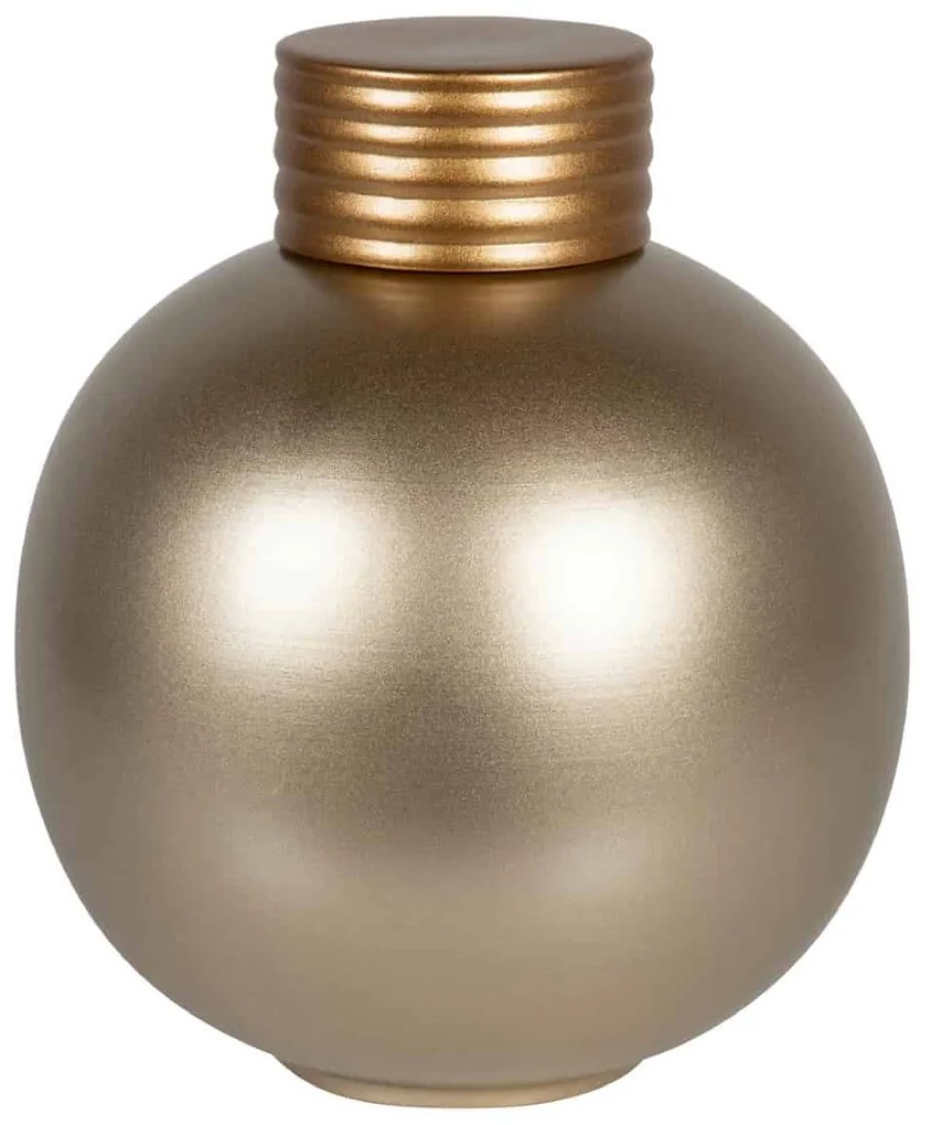 Vaas keramiek – vaas Gold Lady, bol – vaas goud