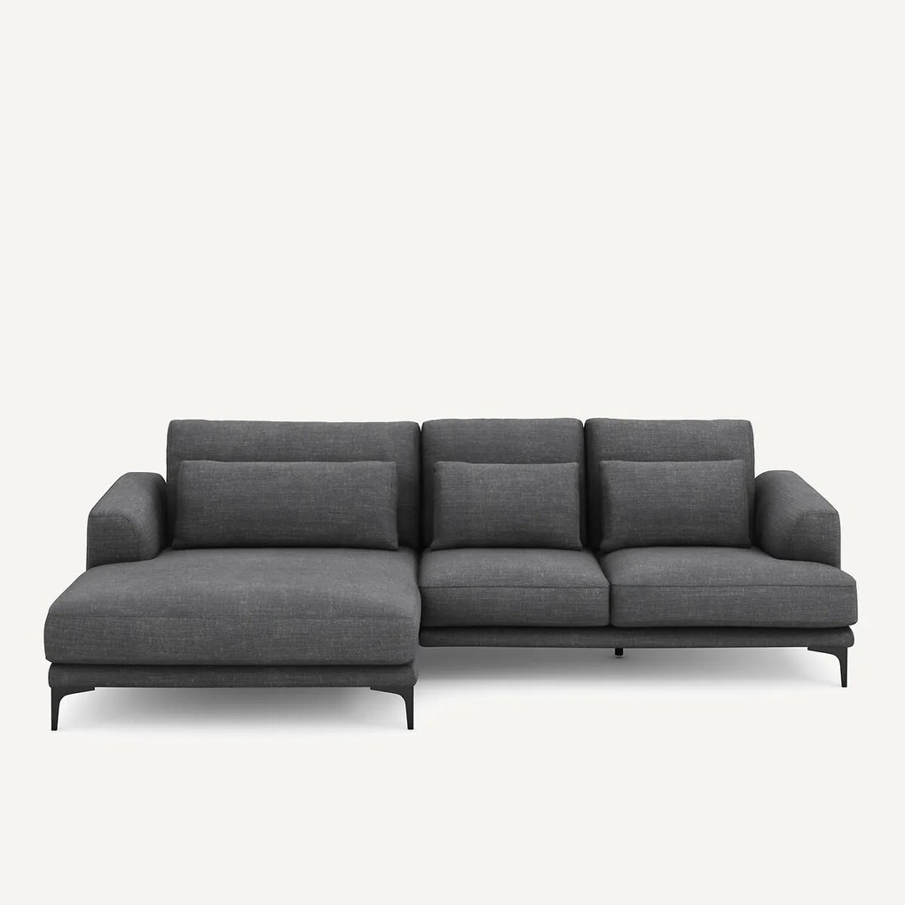 XL hoekbank links van katoen en linnen, MARSILE