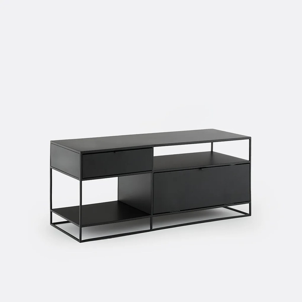 Metalen tv-meubel, breedte 120 cm, MIVA