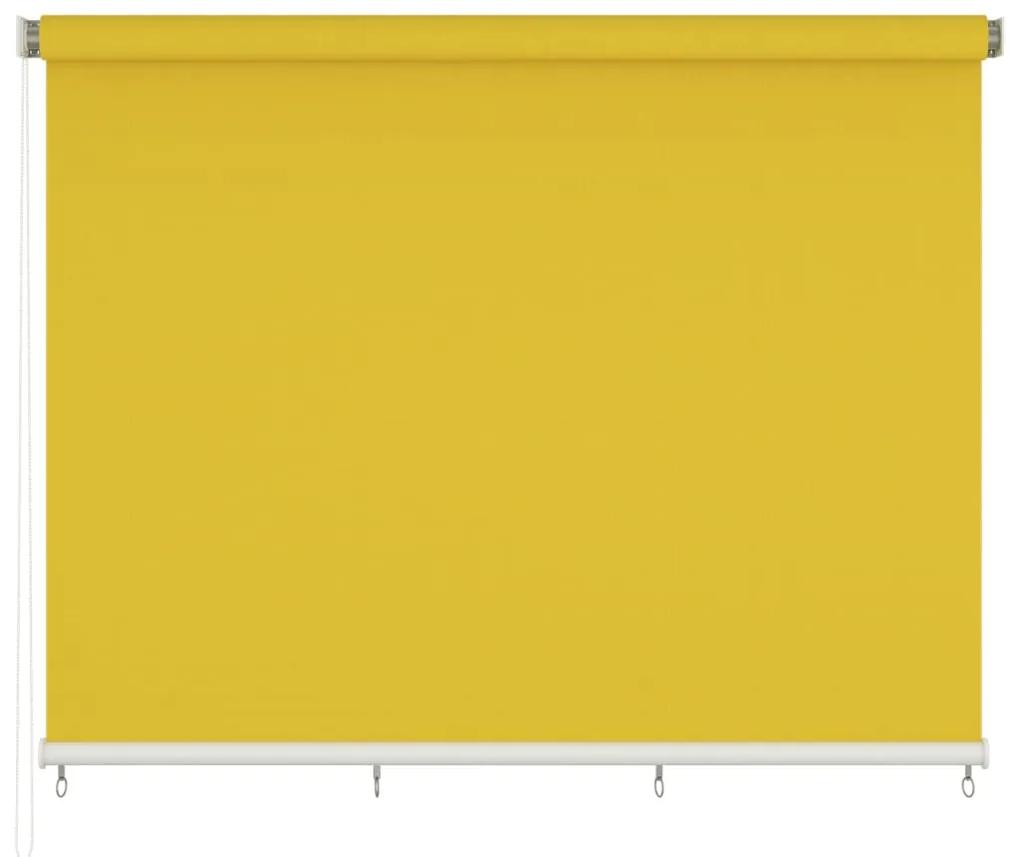 vidaXL Rolgordijn voor buiten 400x140 cm geel
