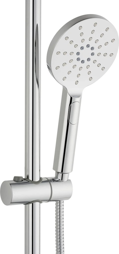Ben glijstangset 68cm met 3 straalsoorten chroom