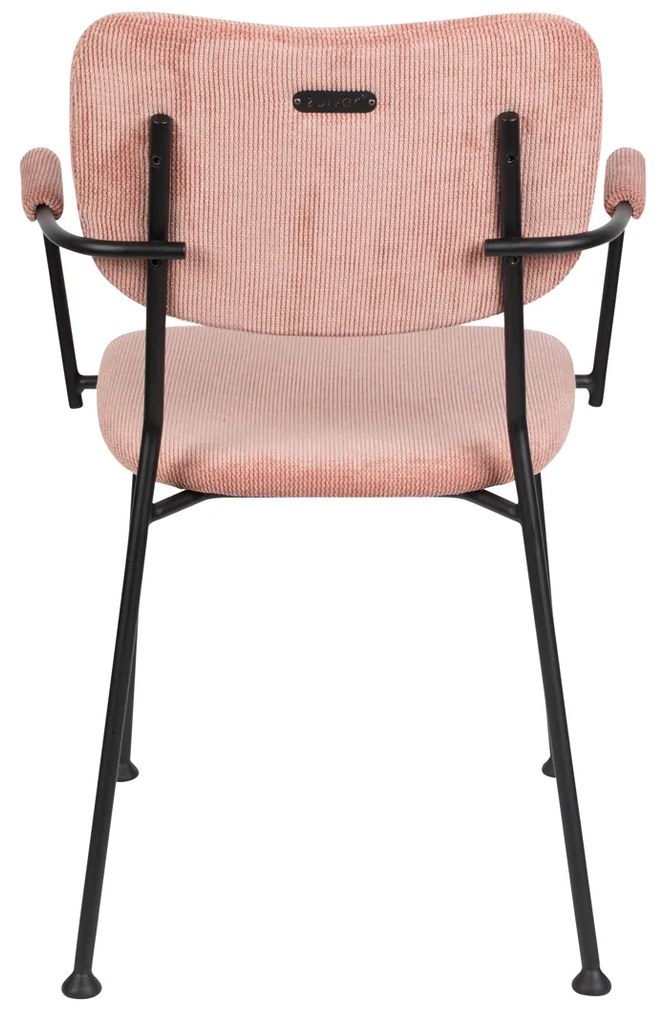 Zuiver Benson Design Armstoel Roze Stof