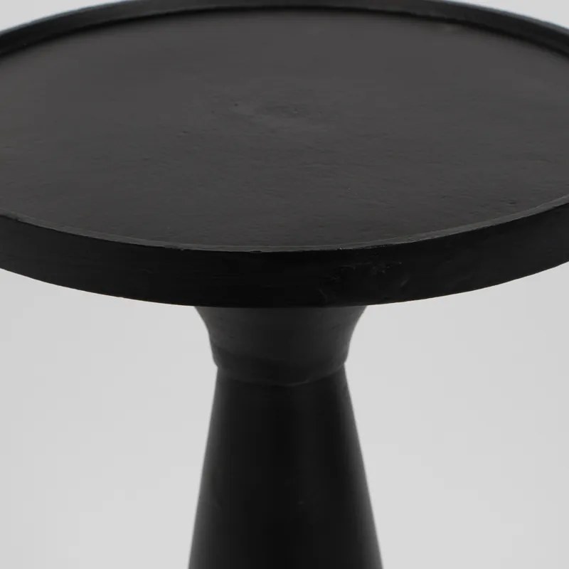 Zuiver Floss Ronde Bijzettafel Zwart - 28 X 28cm.