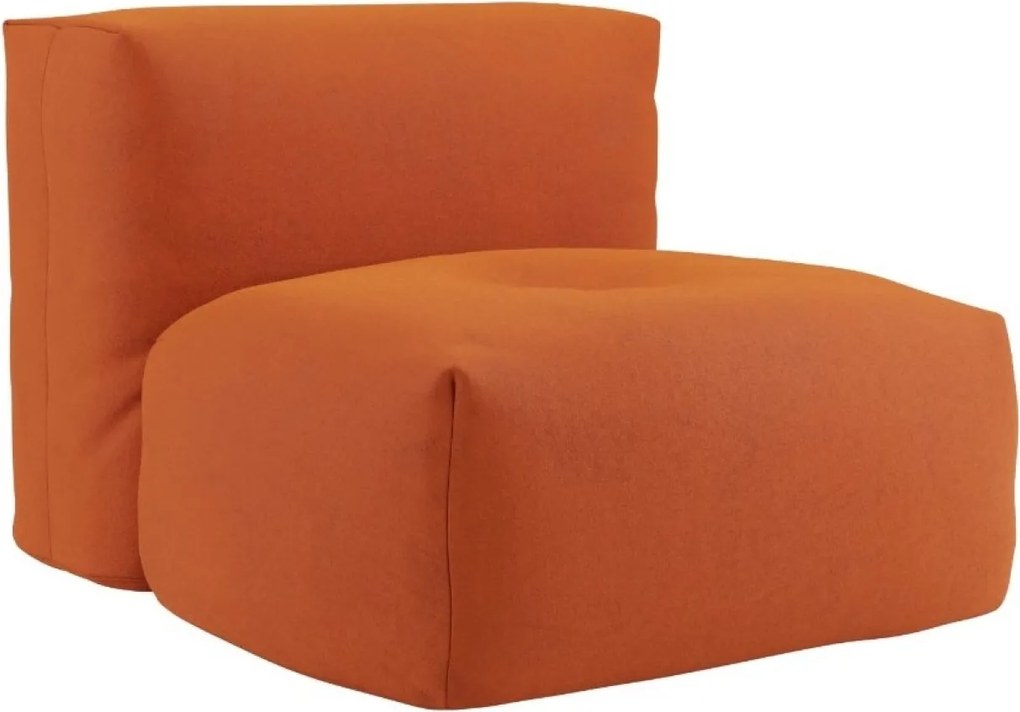 Soft Zitzak Indoor Seat - Orange Jaquard