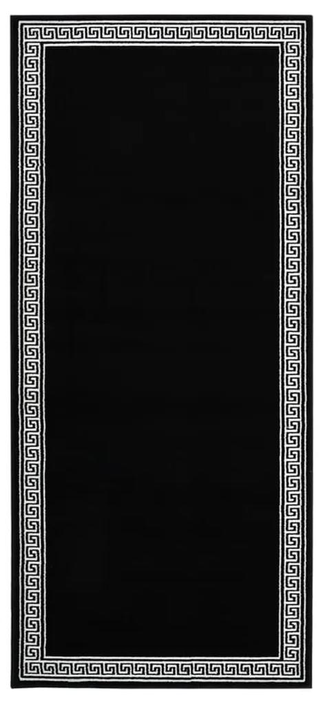 vidaXL Tapijtloper 100x150 cm BCF zwart met motief