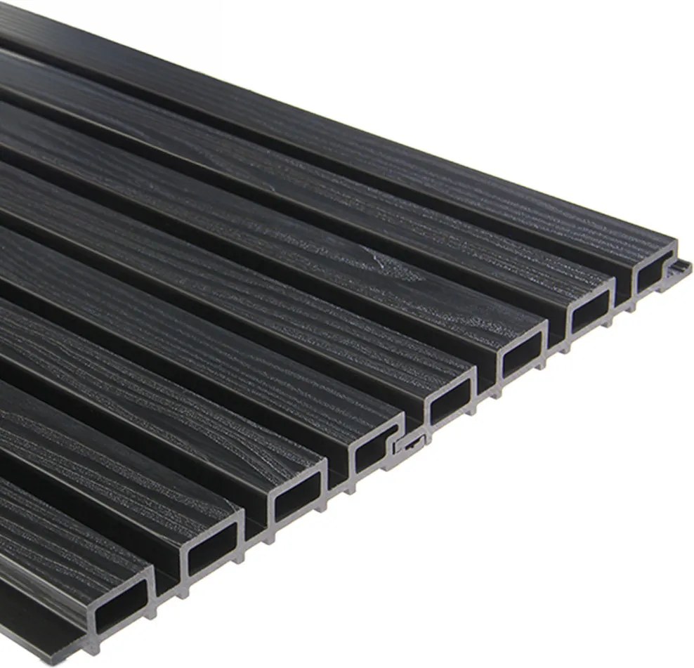 Buitenpanel Zwart 290cm | Gevelbekleding | Tuin | 3D Houtnerf