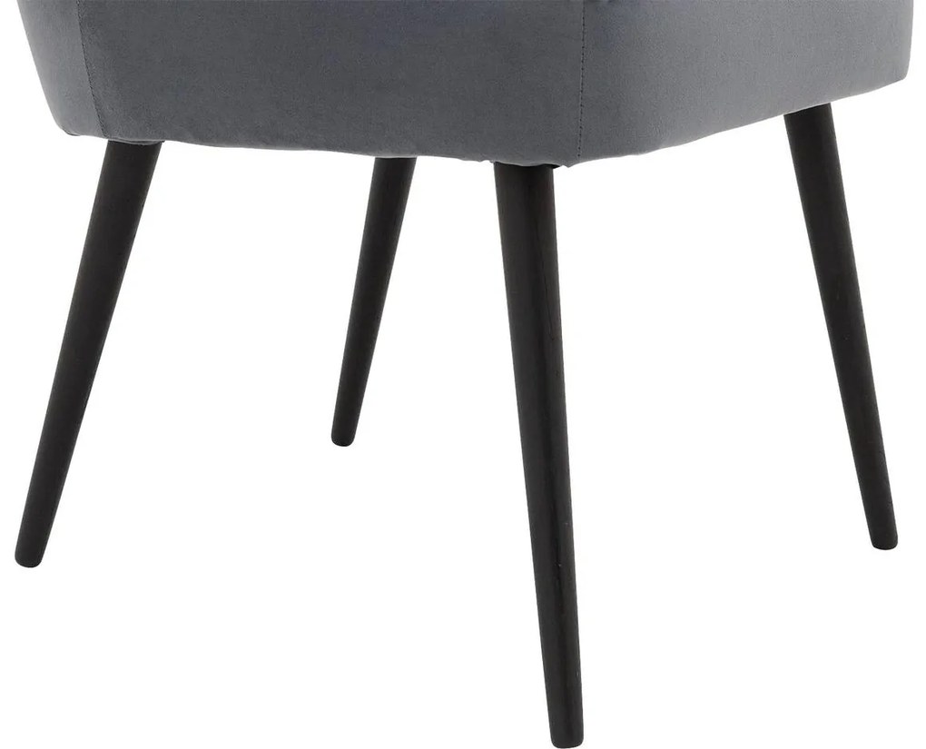 Goossens Eetkamerstoel Rob blauw velvet stof leuning, urban industrieel