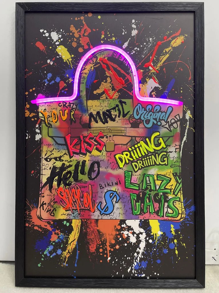 Neon Art Purse Art