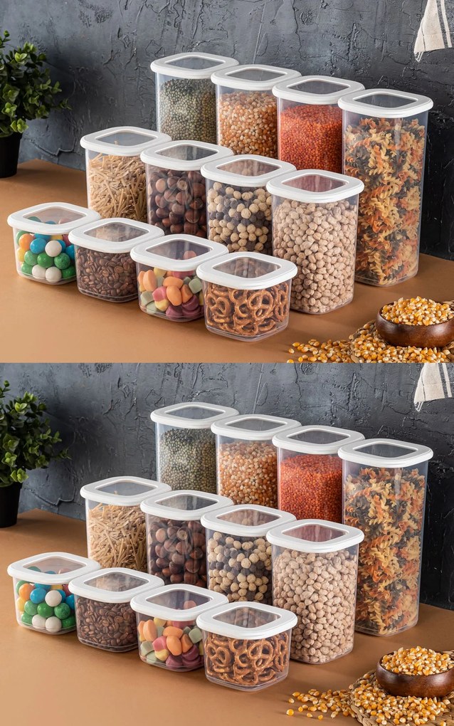 Set van 24 bewaarbakjes Kara combi | Heritage
