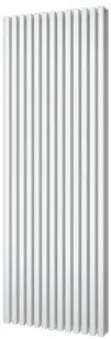 Plieger Siena designradiator verticaal dubbel 1800x606mm 2030W parelgrijs (pearl grey)