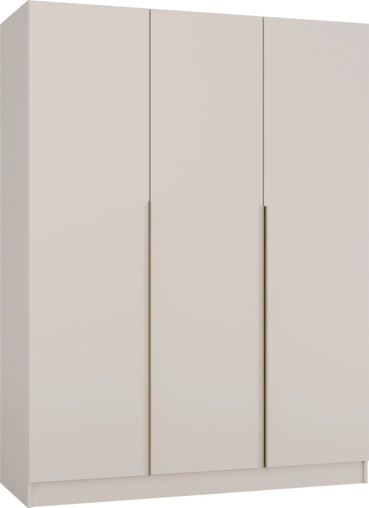 Kledingkast Mandeville 309, Kasjmier, 200x150x57cm, 143.1 kg, Kledingkast deuren: Met scharnieren