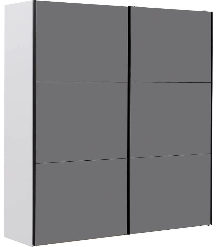 Goossens Kledingkast Easy Storage Sdk, 203 cm breed, 220 cm hoog, 2x 3 paneel glas schuifdeuren