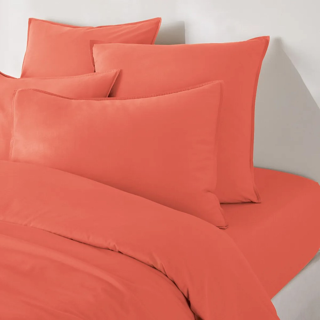 Effen hoeslaken in gewassen katoen, omslag 30 cm, Scenario