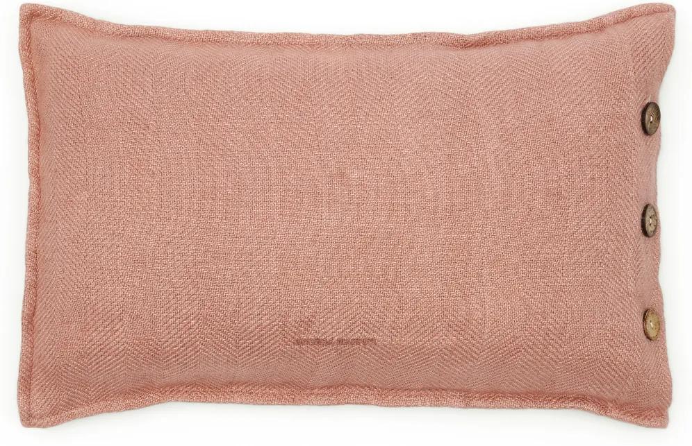 Rivièra Maison - Fleurs Weave Pillow Cover - Kleur: roze