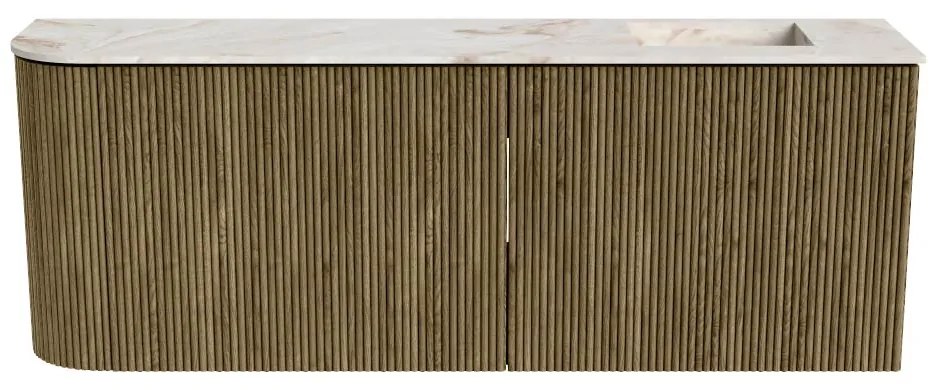 Mondiaz Joya DLux 110cm toiletmeubel ronding links dusk met wastafel faye rechts 1 kraangat frappe