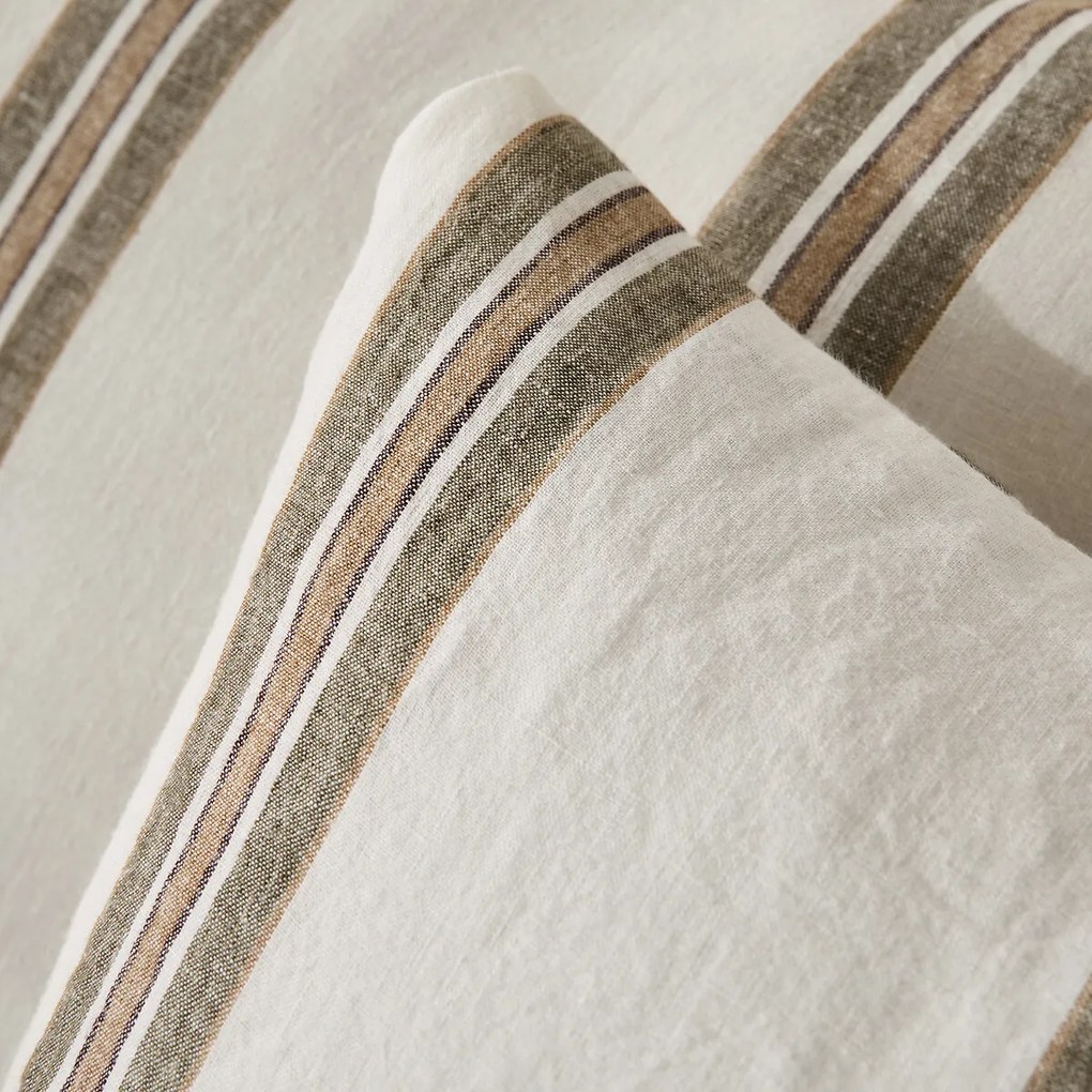 Kussensloop in gewassen linnen, Aelle