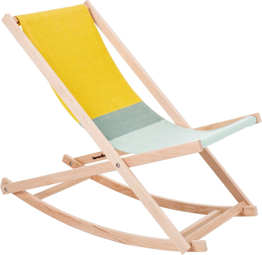 Weltevree Beach Rocker schommelstoel geel/groen