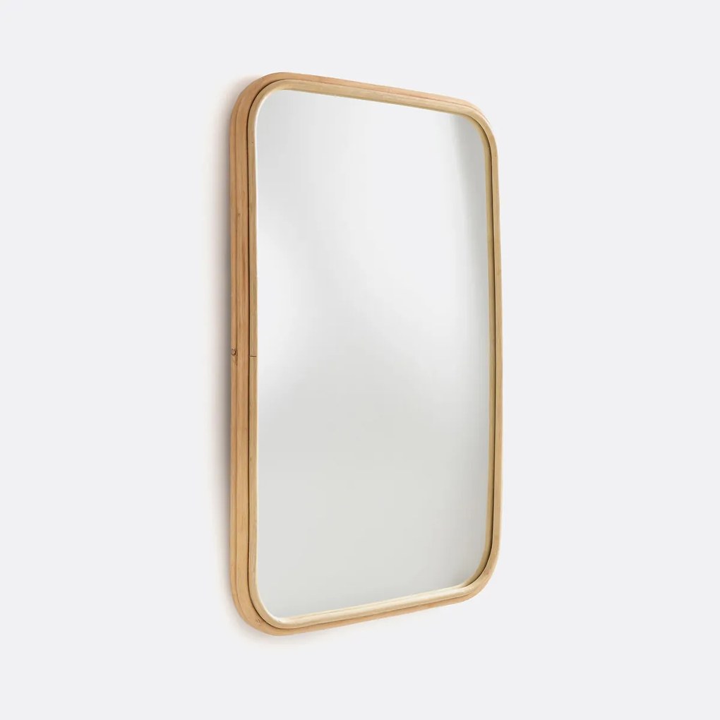 Rechthoekige spiegel in rotan 60x90 cm, Nogu