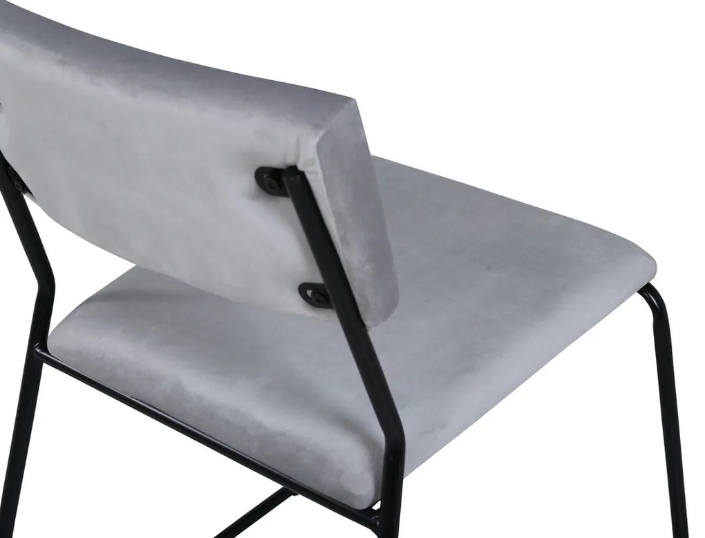 Jörn Eetkamerstoel - Floor - Lichtgrijs - Fluweel - Jörn