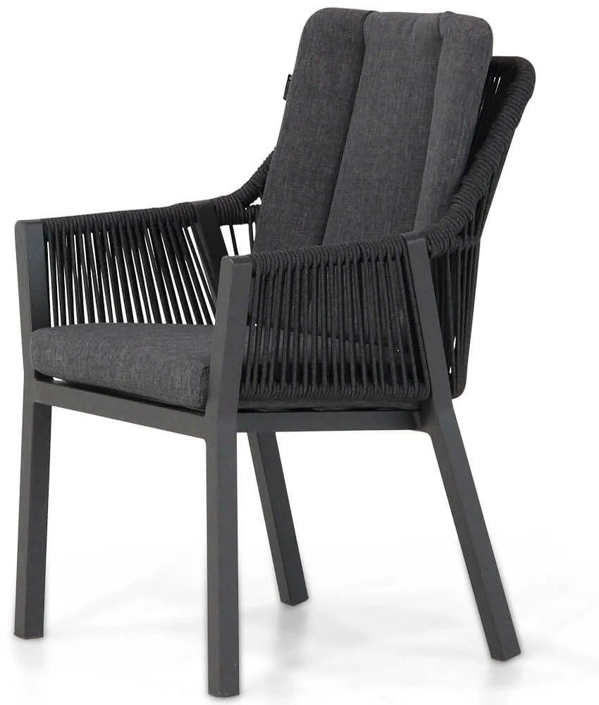 Tuinset 6 personen 220 cm Outdoor textiel Grijs Lifestyle Garden Furniture Verona/Residence