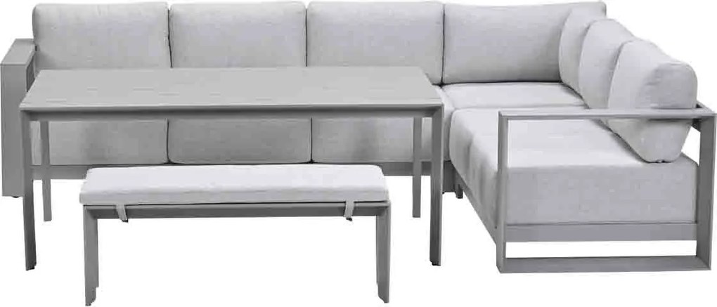 Garden Impressions Malakka lounge dining set 6-delig - taupe - valley sand