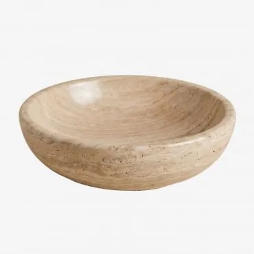 Ronde Wastafel Ø40 Cm Van Natuurlijk Steen Eskel Travertijn - Sklum