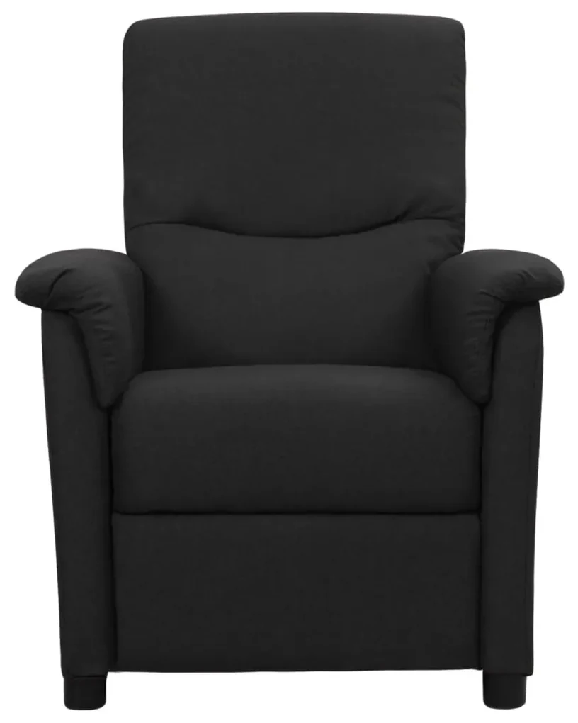 vidaXL Massagestoel verstelbaar stof zwart