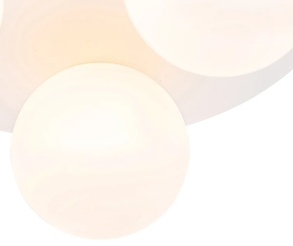 Moderne badkamer plafondlamp wit 3-lichts - Cederic Modern G9 IP44 rond Lamp
