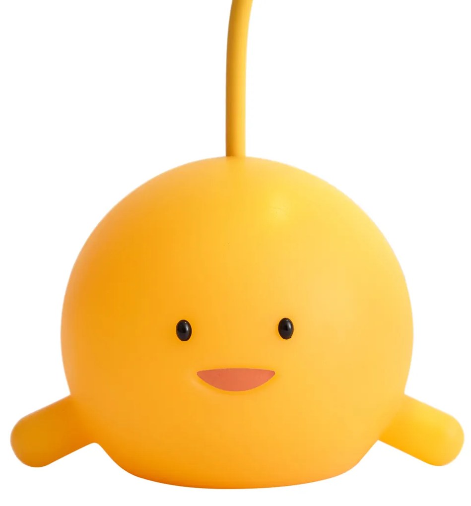 Moderne tafellamp geel incl. LED oplaadbaar - Bulby