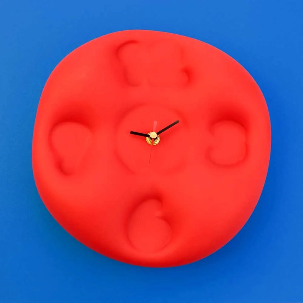 Design Klok - Teun Zwets - Bubble Clock Rood