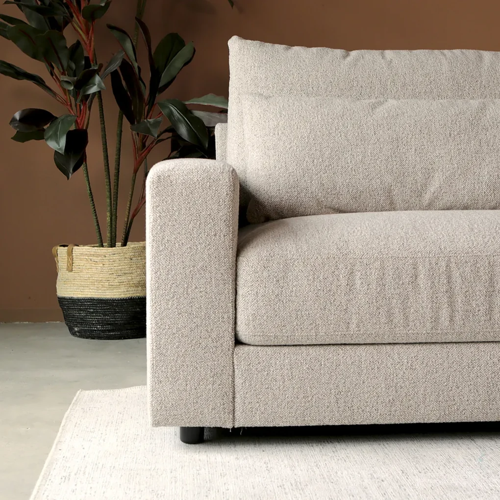 Hoekbank Met Chaiselounge Beige Rechts